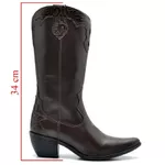 BOTA FEMININA COUNTRY BICO FINO TOP FRANCA SHOES CAFE