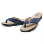 Sandália Chinelo de Dedo Conforto Anatomico Ortopédica Azul
