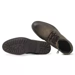 Bota Casual Masculina Couro Marrom Oliva Nobuck Oakville