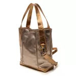 Bolsa de Couro - CELEBRAR - Champagne E Bronze