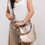 Bolsa de Couro - REALIZAR - Champagne