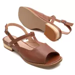 Sandália Rasteira - SERENA - Chocolate - 914.43