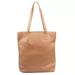 Bolsa de Couro - ENVELOPE - Nude e Caramelo