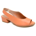 Sandália Salto Baixo Papaya- FLORENÇA - 965.02 
