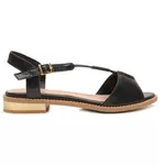 Sandália Rasteira - FLORESCER - Preto - 842.64