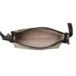 Bolsa de Couro - HORIZONTE - Preto, Off White e Champagne