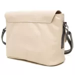 Bolsa de Couro - LUZ - Off White e Preto 