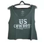 Cropped Feminino Cavado Verde Oliva