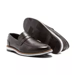 Kit Sapato Social Derby Masculino Franshoes Café com Cinto e Carteira