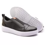 Kit 2 Pares Sapatênis Masculino Franshoes Full Preto e Café com Elástico