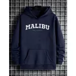Moletom Franshoes Casual Malibu Azul Marinho
