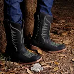 Bota Texana Masculina Black Green