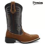Bota Texana Masculina Nobuck Camel