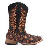Bota Texana Masculina Pirarucu black