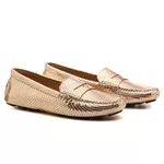 Mocassim Driver Feminino Gold 