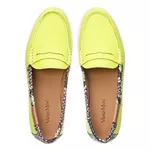 Mocassim Casual Feminino Amarelo Neon