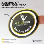 Adesivos com Verniz Localizado