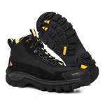 Bota Intruder Max em Couro Legítimo C.A. VL011 - Preto - Ouro