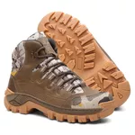 Bota Kansas em Couro Legítimo com Bota Com C.A. 50.885 - Areia - Diamante