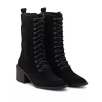 Bota Couro Camurça Polachini Preto
