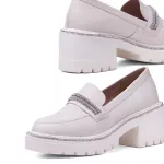 Mocassim Jambiani Couro Off White