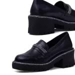 Mocassim Jambiani Couro Preto