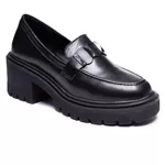 Mocassim Muyuni Couro Preto
