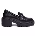 Mocassim Muyuni Couro Preto