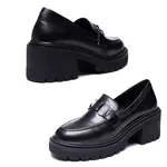 Mocassim Muyuni Couro Preto