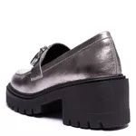 Mocassim Dongwe Couro Inox