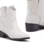 Bota Western Mississippi Ocean Springs Couro Off White