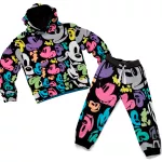 Conjunto Moletom Infantil Blusa de Frio e Calça Personagens Mickey Roxo