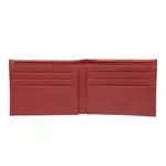 Carteira MINI em Couro de Canela de Avestruz (Struthio camelus) Vermelho