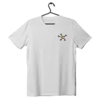 Camiseta Masculina Hubpodcast Logo Hub Branca