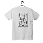 Camiseta Masculina Hubpodcast Logo Hub Branca