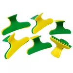 Piranha Plástica Verde e Amarelo Copa Brasil com 6 Unidades de 3 Tamanhos Diferentes - SANTA CLARA