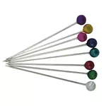 Kit de Alfinetes para Costura com Cabeça de Bola Colorida - 160 unidades
