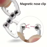 Clipe Magnético Anti-Ronco para o Nariz – Dispositivo Nasal Confortável e Seguro – Não Tóxico, Melhora a Qualidade do Sono, Fácil de Usar, com Ímãs para Auxiliar na Respiração Natural – 1,5 cm