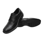 Sapato Social Confort Masculino Com Cadarço Preto