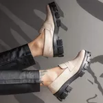 Mocassim Feminino Tratorado Siroco Off White