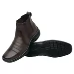 Botina Masculina Confort Café