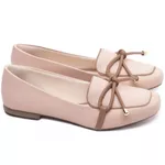 Mocassim Feminino Rasteiro Rose