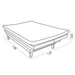Sofá Cama Cinza Casal Reclinável Caribe 3 Posições em Suede