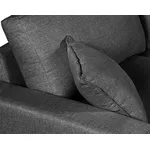 Sofá 4 Lugares Living Califórnia Com Chaise Direito em Linho Grafite