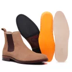 Bota Chelsea Clássica 7100 - Camurça Caramelo