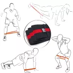  Kit Elastico Para Treino Mini Band Faixa Elastica Exercício em Casa 3pç
