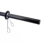 Barra W Musculação 120 Cm Academia Presilhas Exercícios