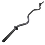 Barra W Musculação 120 Cm Academia Presilhas Exercícios