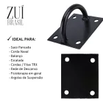 Suporte Parede Trx Saco Boxe Argola Suspensão Corda Naval Zuí Brasil