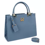 Kit Bolsa Feminina Castelo Relax Azul Aço - Zuí Brasil 